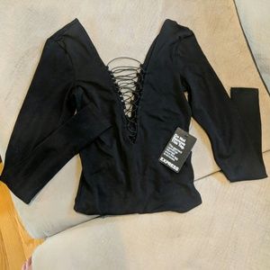 Express black bodysuit